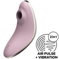 Vibromasseur Étanche Double Stimulation Air et Vibrations
