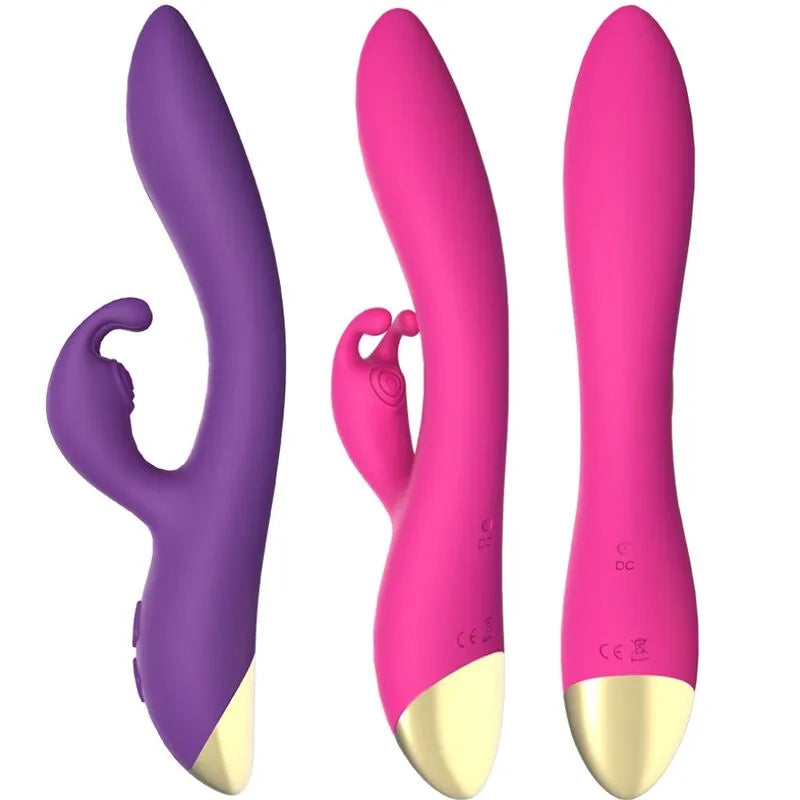 Vibromasseur Silicone Étanche Rechargeable Ergonomique