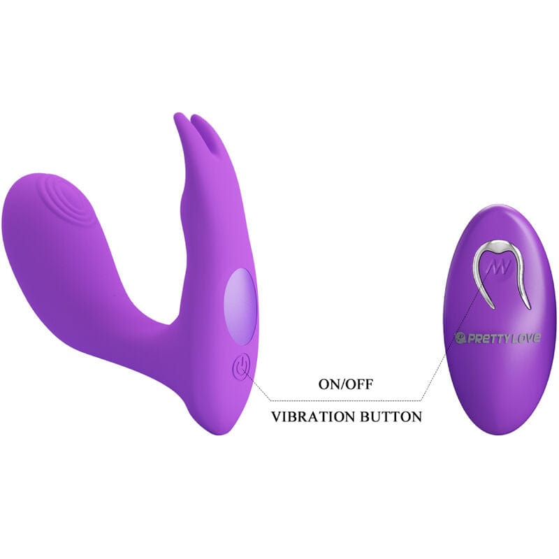 Vibromasseur Télécommandé Silicone Violet Rechargeable