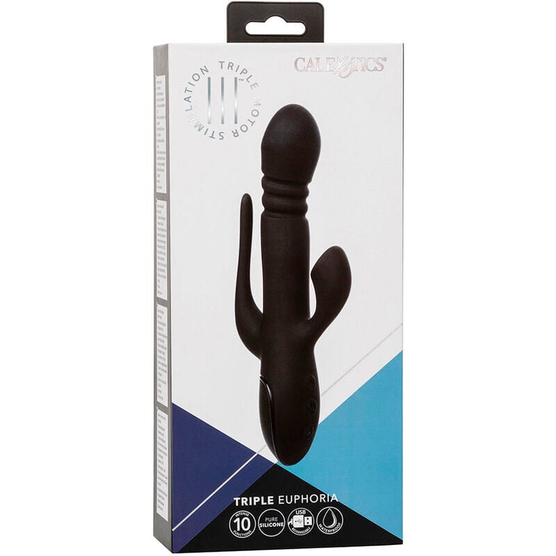 Vibromasseur Triple Action Silicone Étanche Rechargeable