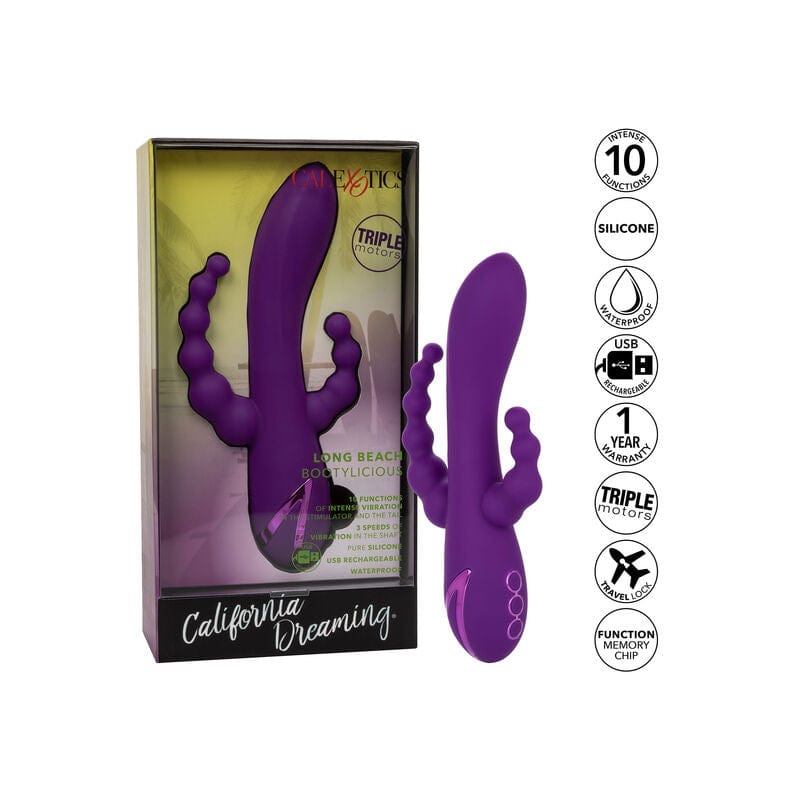 Vibromasseur Triple Action Silicone Rechargeable Waterproof