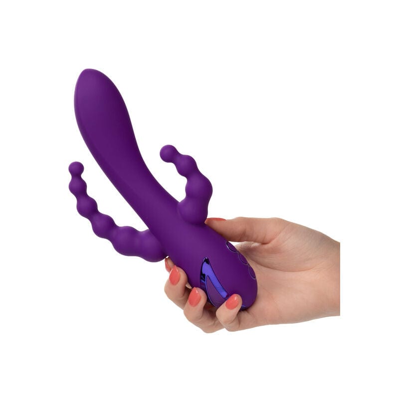 Vibromasseur Triple Action Silicone Rechargeable Waterproof