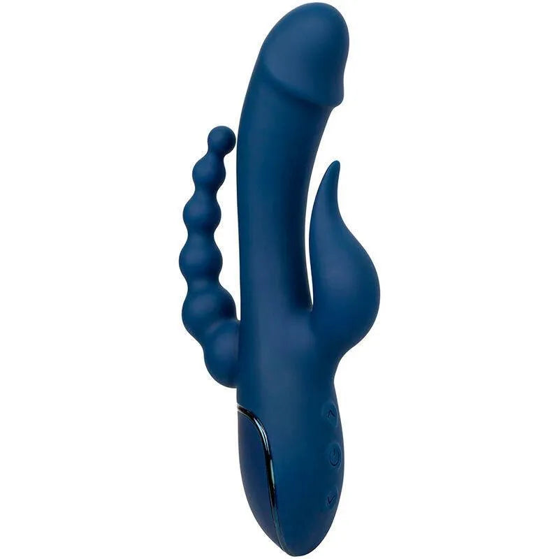 Vibromasseur Triple Action Silicone Étanche Rechargeable