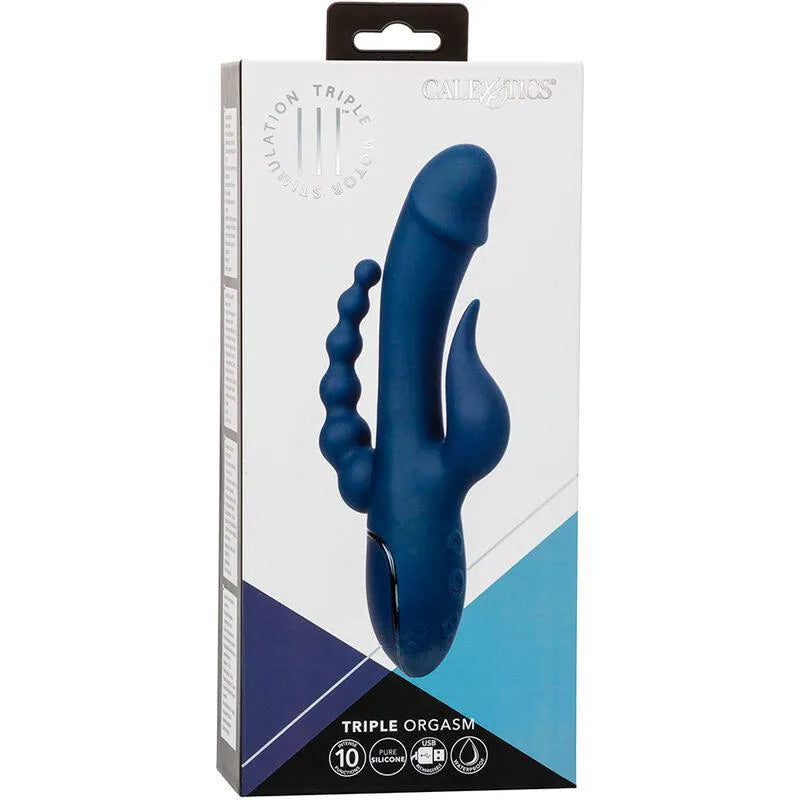 Vibromasseur Triple Action Silicone Étanche Rechargeable