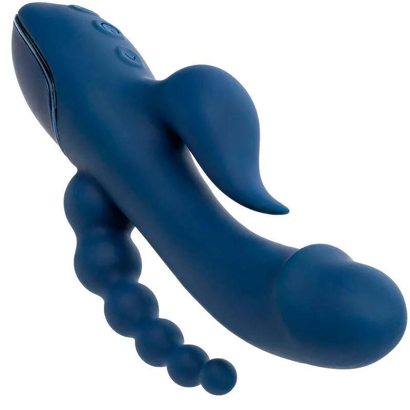 Vibromasseur Triple Action Silicone Étanche Rechargeable