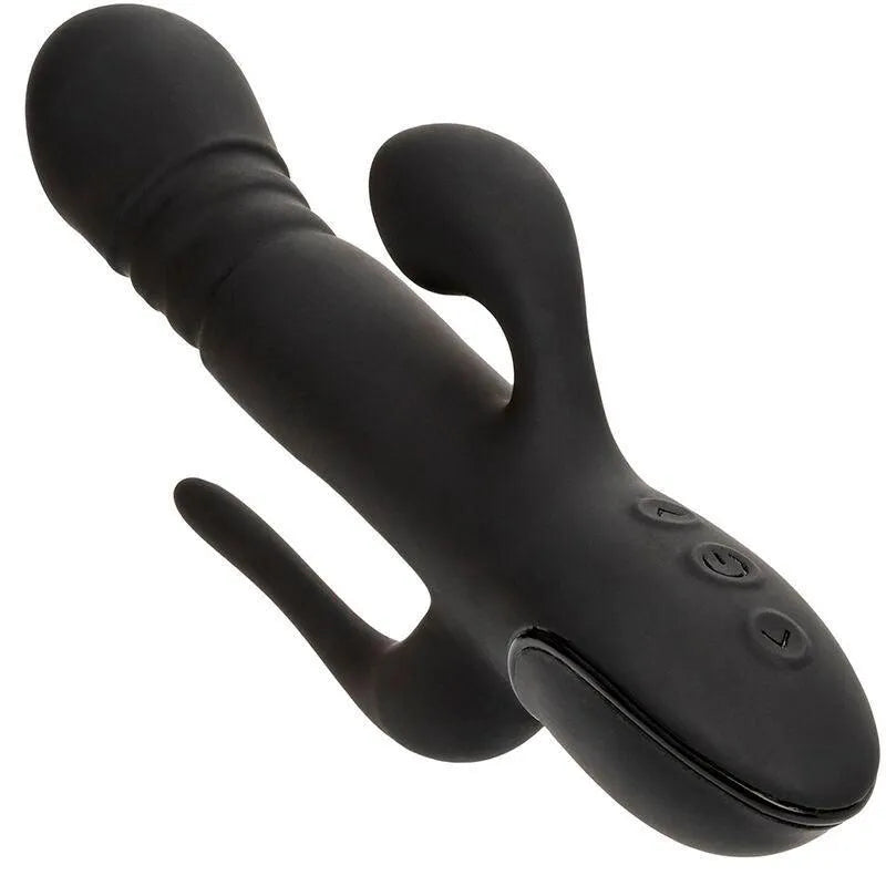 Vibromasseur Triple Action Silicone Étanche Rechargeable