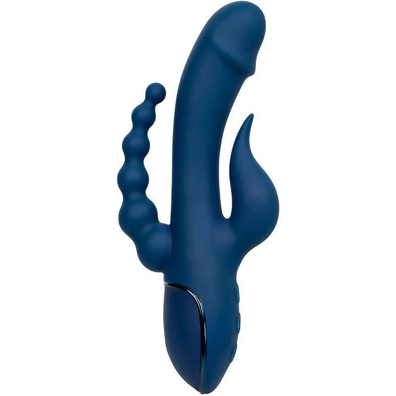 Vibromasseur Triple Action Silicone Étanche Rechargeable