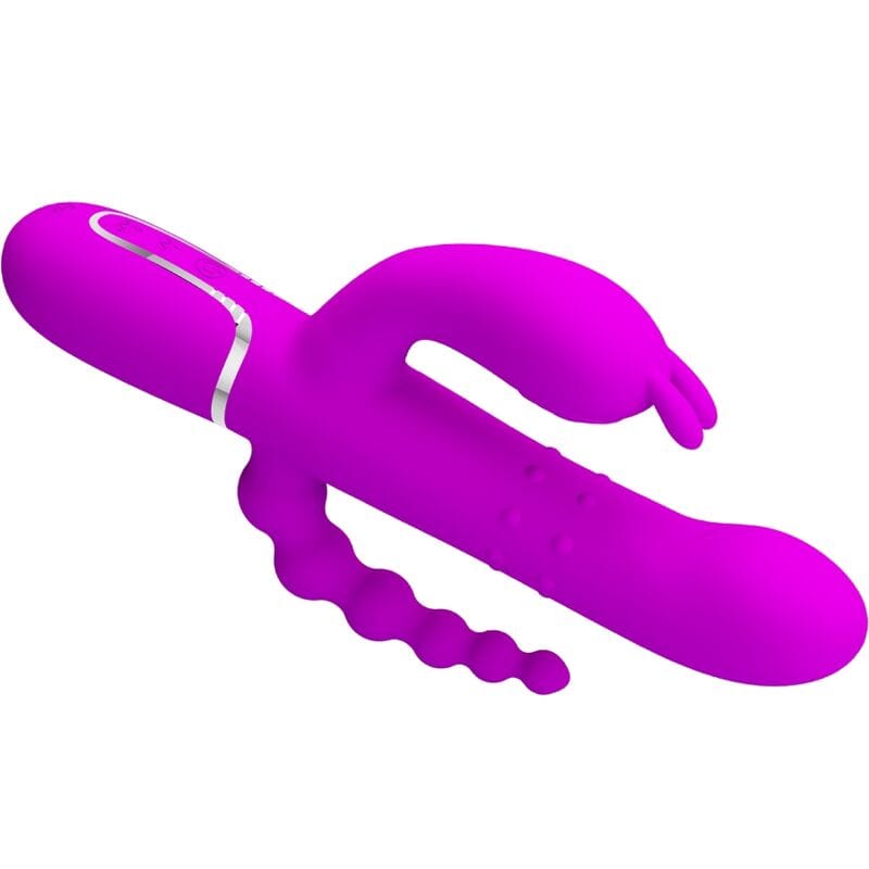 Vibromasseur Triple Stimulation Silicone Élégant