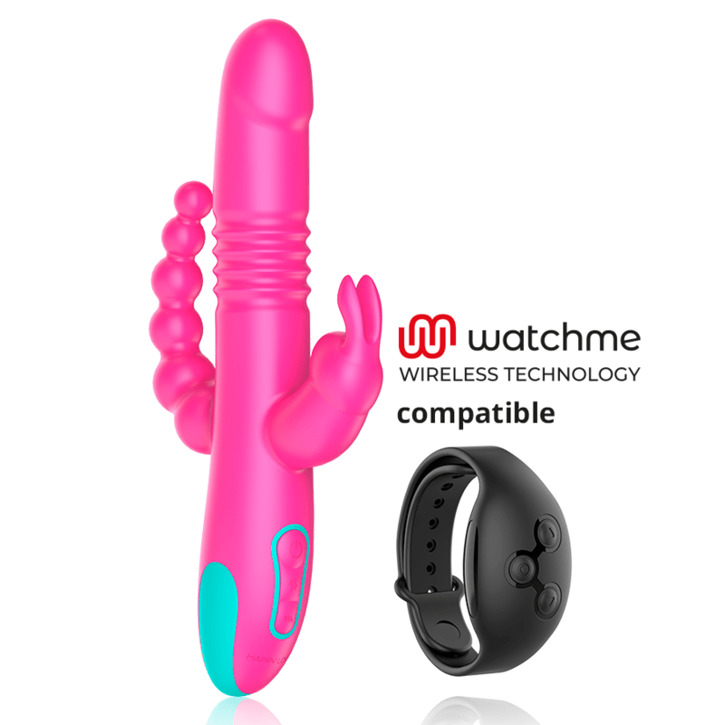 Vibromasseur Triple Stimulation Silicone Télécommandé