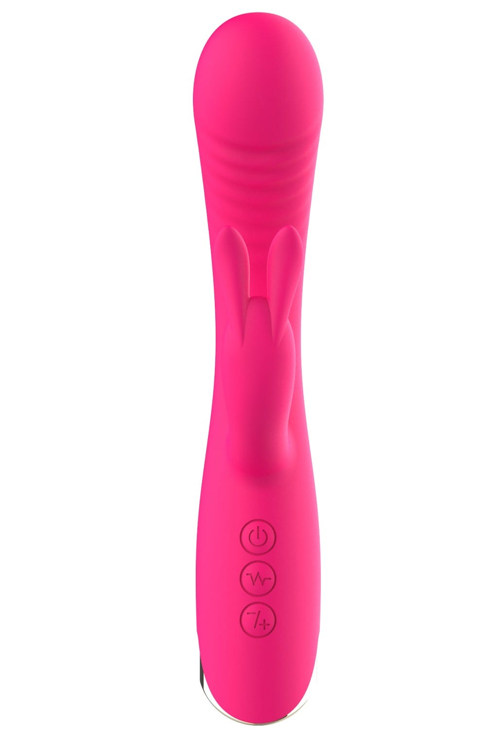 Vibromasseur triple stimulation très puissant rose USB - WS-NV062PNK