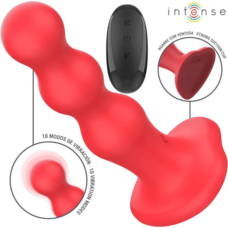 Vibromasseur Ventouse Silicone Rouge Étanche