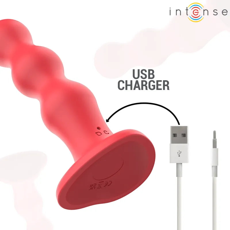 Vibromasseur Ventouse Silicone Rouge Étanche