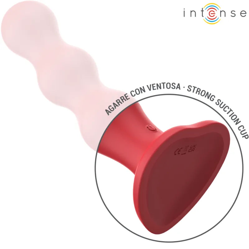Vibromasseur Ventouse Silicone Rouge Étanche