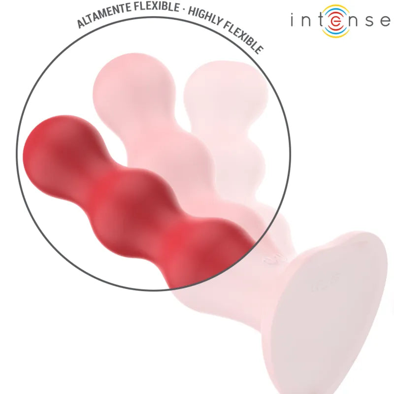 Vibromasseur Ventouse Silicone Rouge Étanche