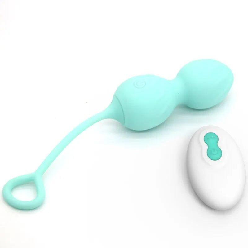 Vibromasseur Vert Abs-Silicone Étanche Télécommandé