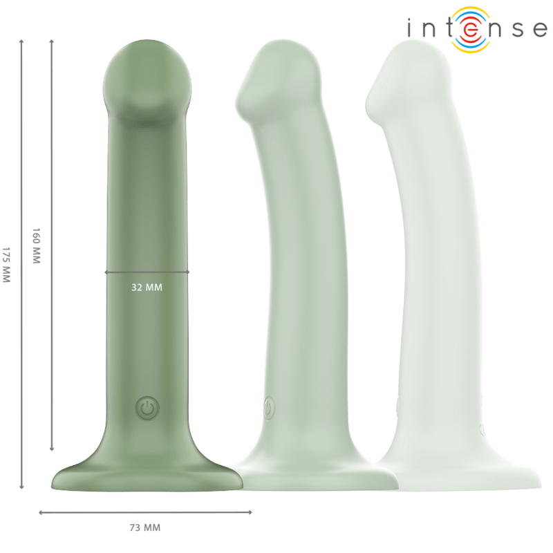 Vibromasseur Vert Étanche En Silicone Avec Télécommande