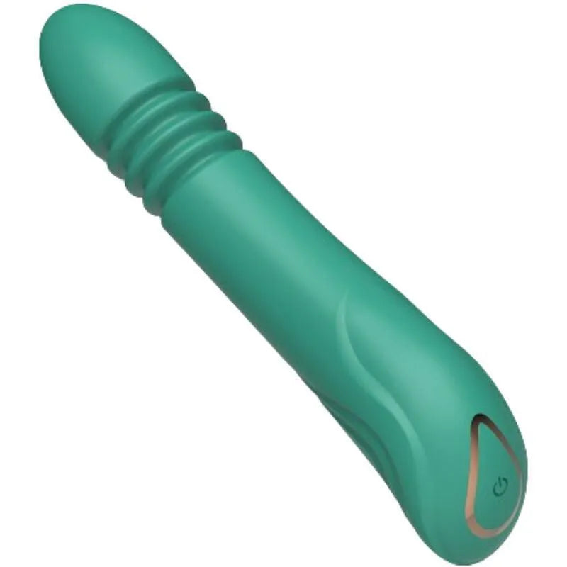 Vibromasseur Vibrant Et Poussant Point G Vert