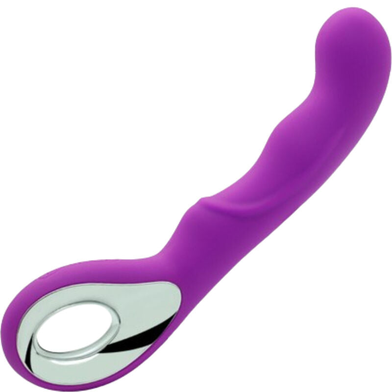 Vibromasseur Violet Imperméable Rechargeable En Silicone