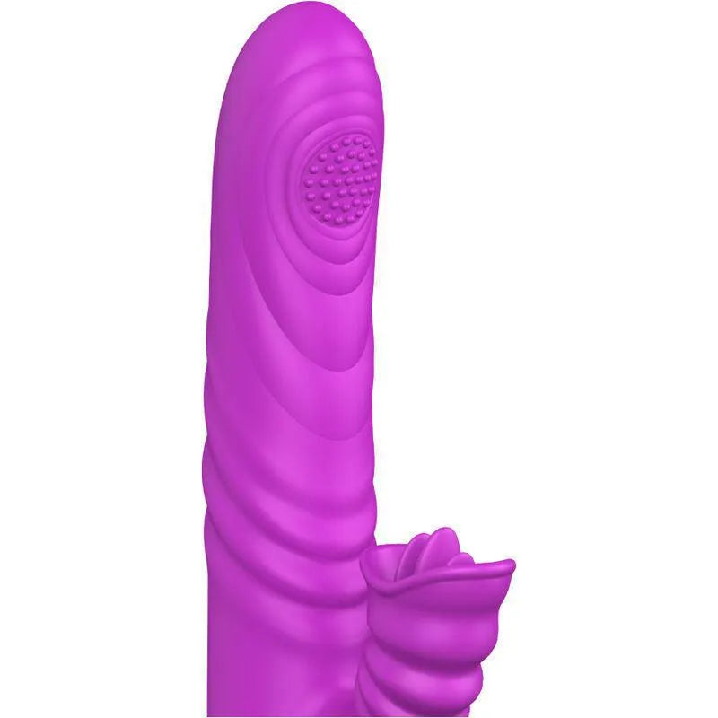 Vibromasseur Violet Silicone Chauffant Armony