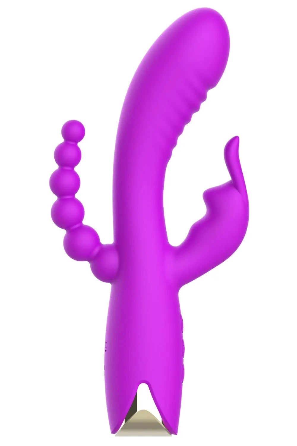 Vibromasseur Violet Triple Stimulation Waterproof Silicone