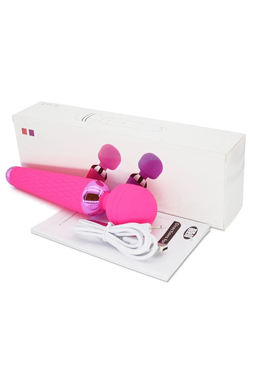 Vibromasseur Wand Rose Rechargeable Usb Pour Massage Érotique