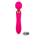 Vibromasseur Wand Rose Silicone Tête Rotative