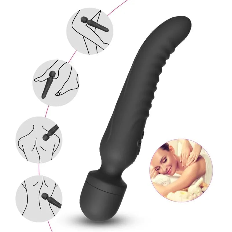 Vibromasseur Waterproof En Silicone Médical Rechargeable