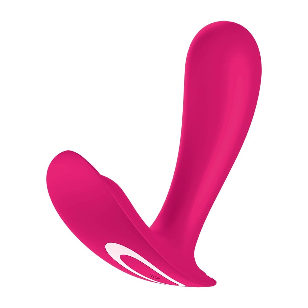 2 en 1 Vibromasseur et stimulateur clitoridien rose connecté Top Secret Satisfyer - CC597753