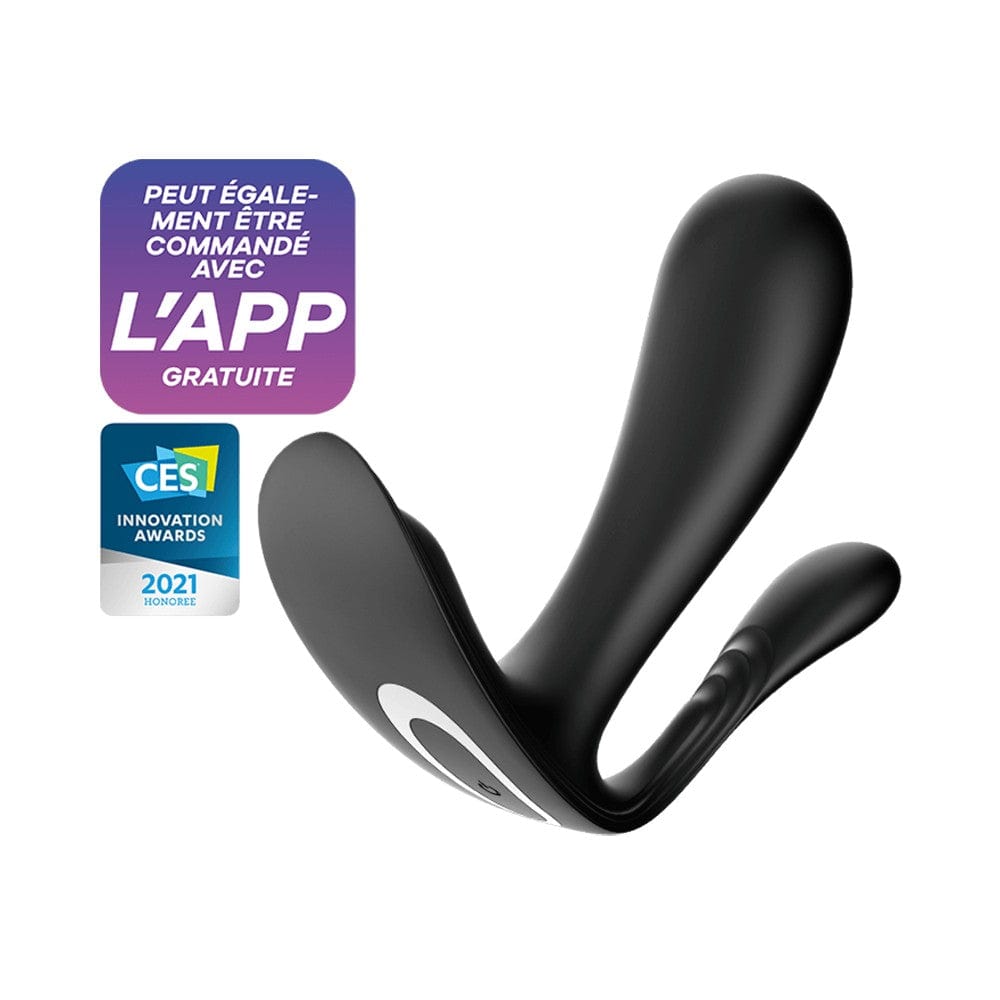 3 en 1 Vibromasseurs et stimulateur clitoridien noir connecté Top Secret + Satisfyer - CC597754