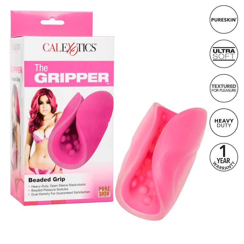 MASTURBATEUR À GRIP PERLES CALEX