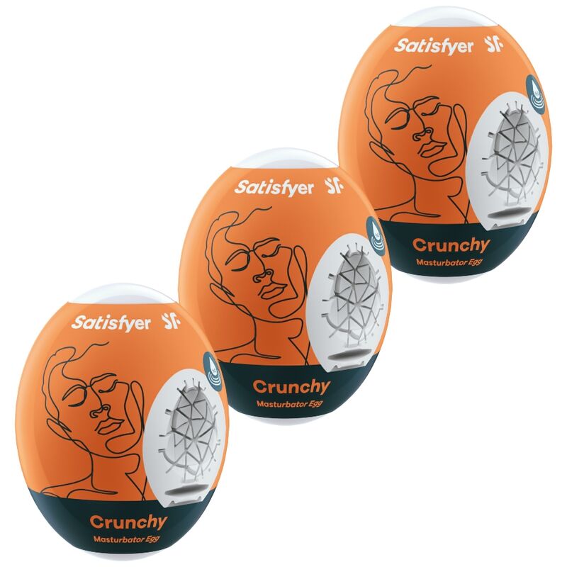 SATISFYER 3 OEUFS MASTURBATEUR - CRUNCHY