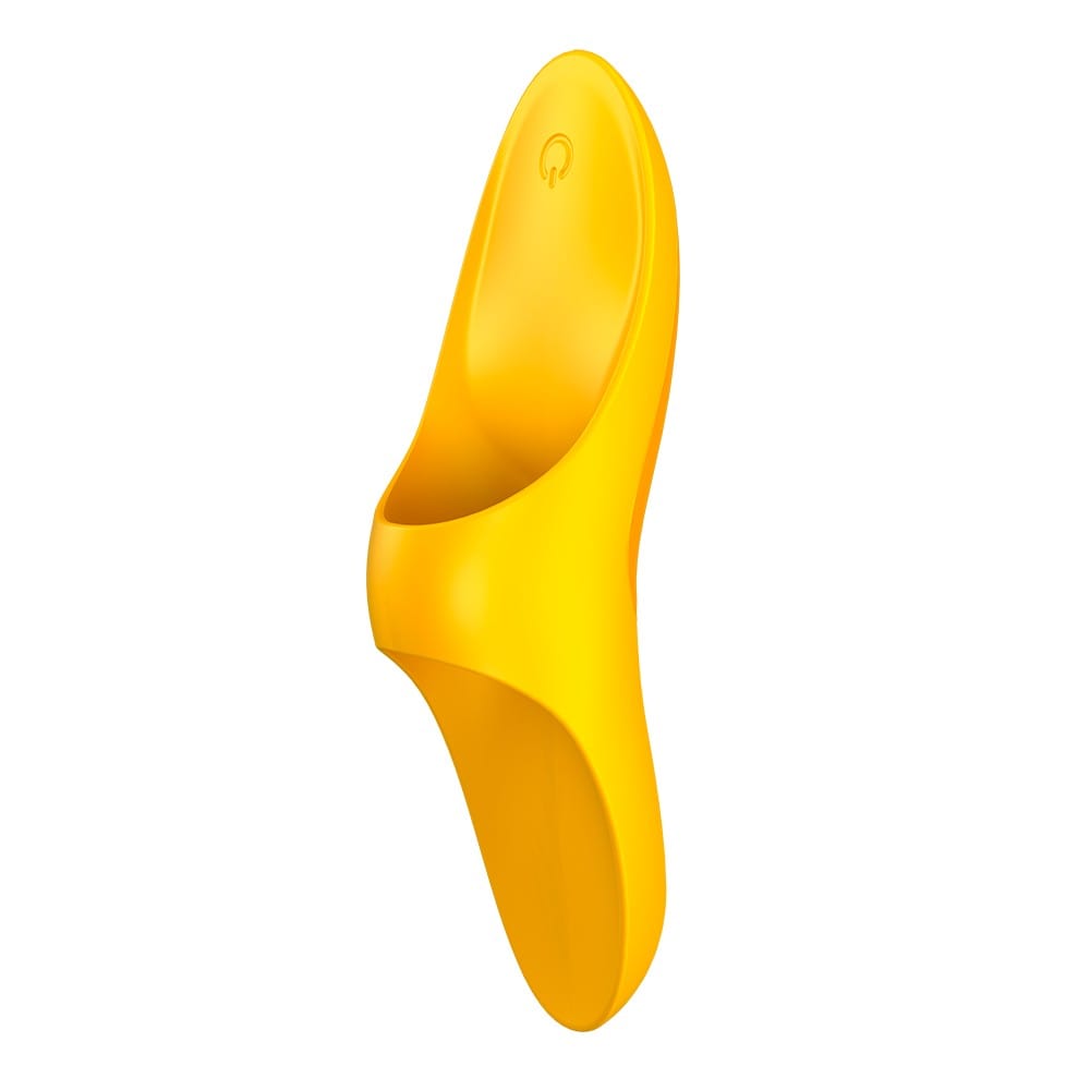 Stimulateur polyvalent jaune à insérer sur le doigt USB Teaser Satisfyer - CC597224