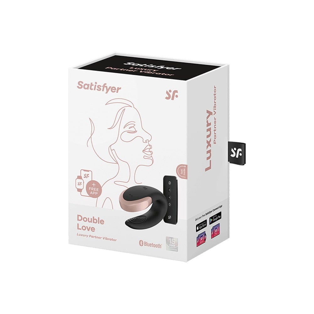 Vibromasseur connecté pour couple avec télécommande Double Love noir Satisfyer - CC597722