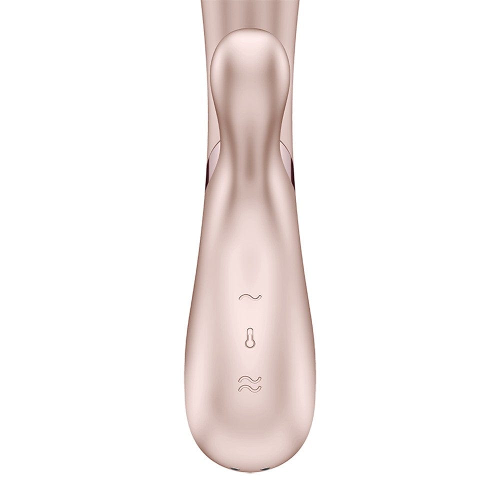 Vibromasseur rabbit nacré chauffant USB connecté Hot Lover Satisfyer - CC597748