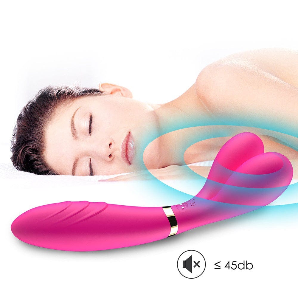 Vibromasseur Wand  rose en forme de Y avec 3 moteurs - USK-W04PNK